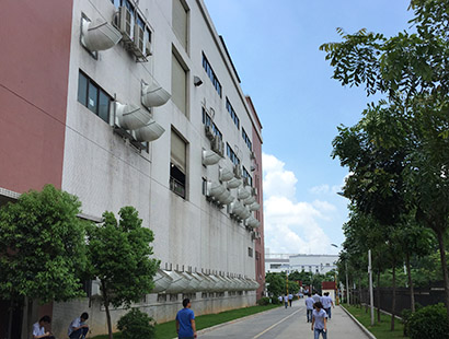 精密五金電子廠廣東長(zhǎng)盈環(huán)?？照{(diào)安裝案例